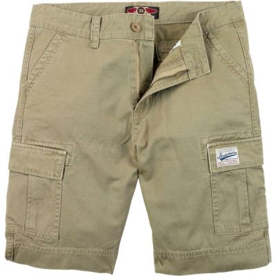 Pantalones Cortos Brakeburn Cargo Hombre Kaki - Chile KGL390467